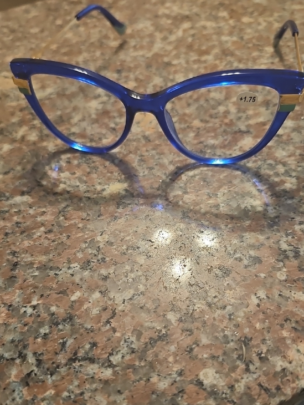 Blue Cat-Eye Reading Glasses +1.75